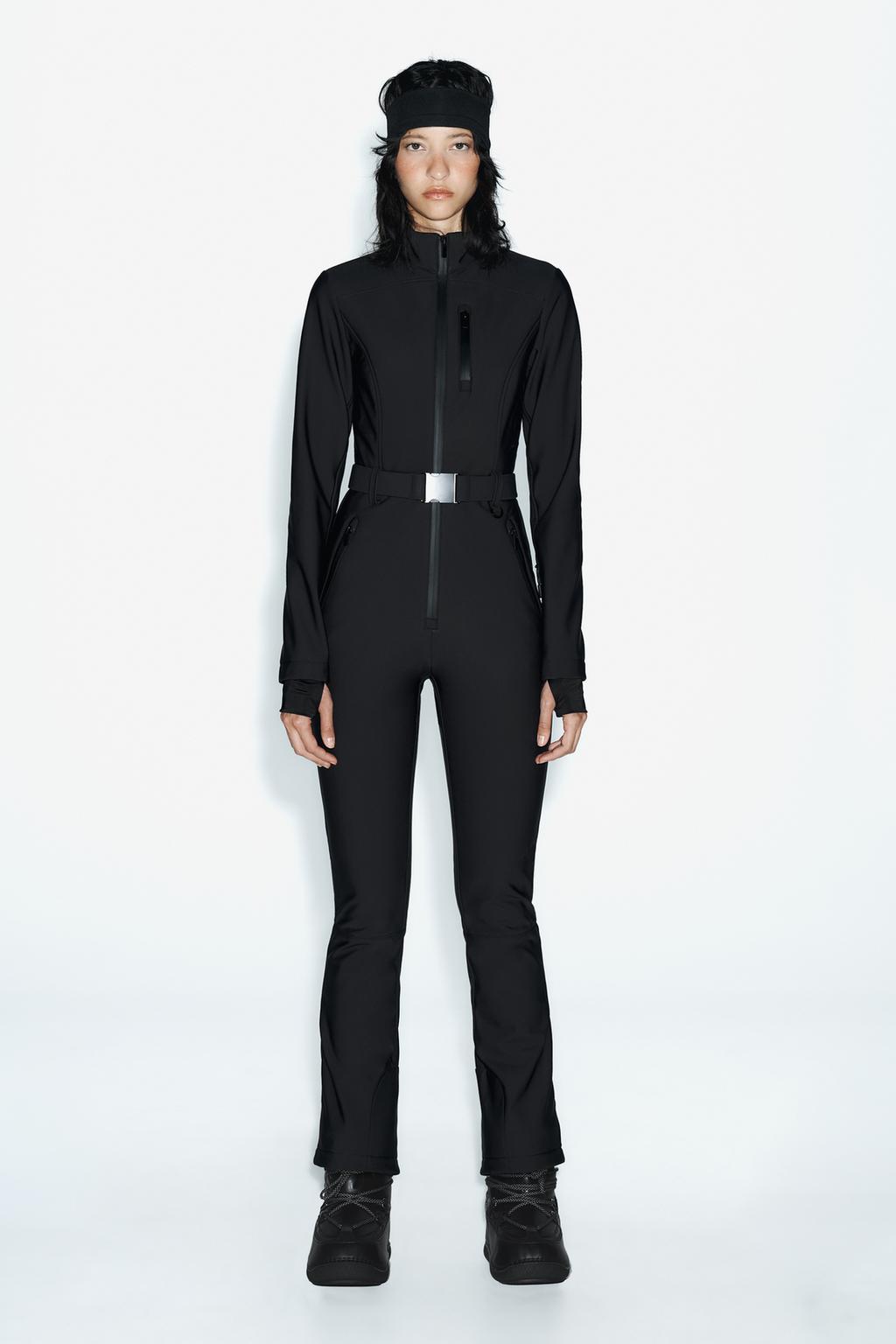 viv 　ZARA オールインワン スキーウェア サイズ26 ブラック Zara Black Ski Suit – RentHouse