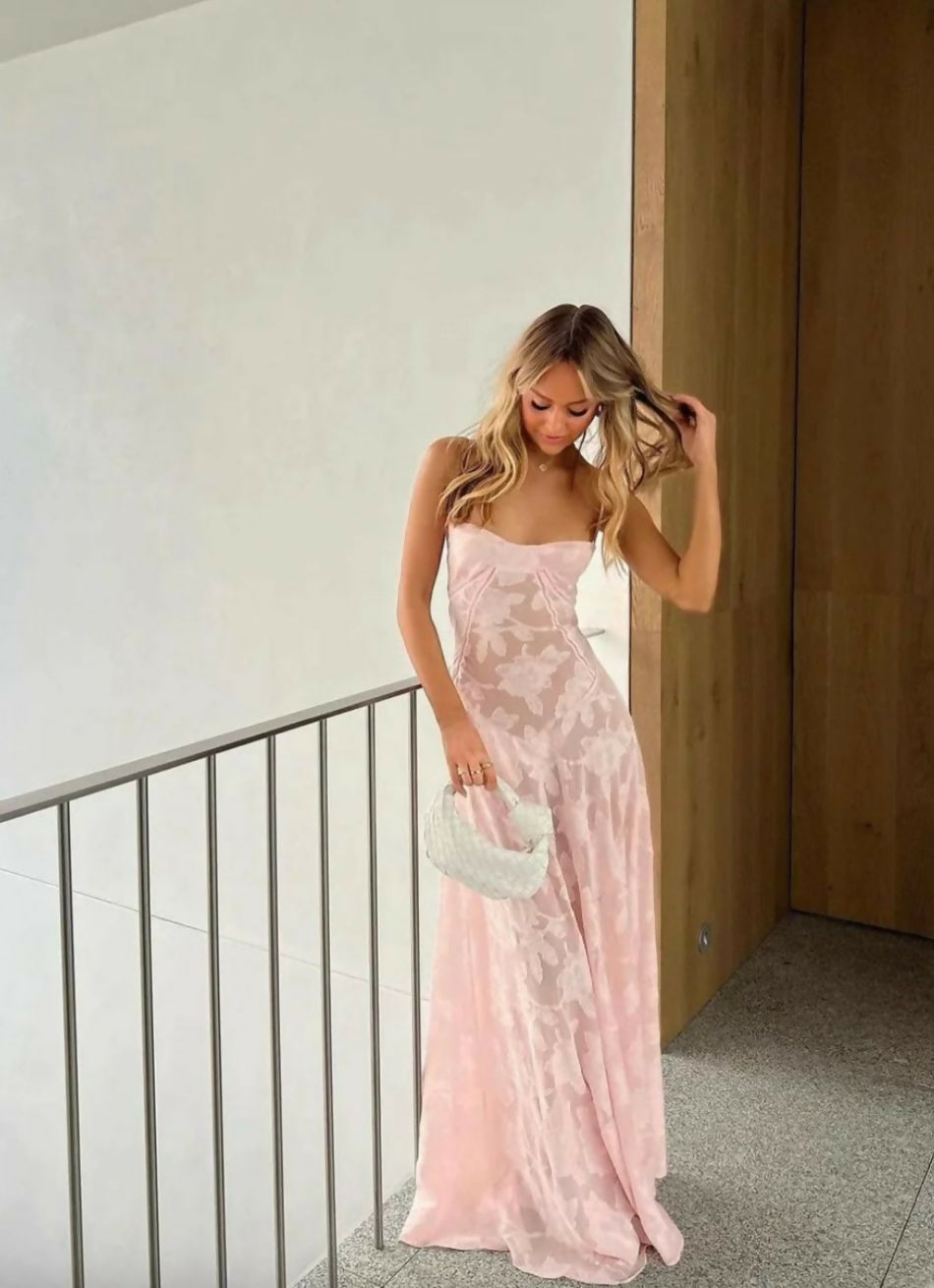 House of CB Pink maxi dress