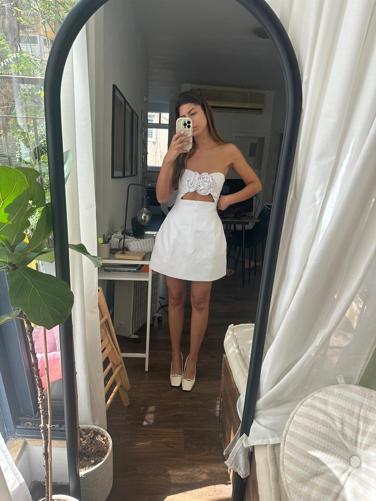 Old Money White mini dress