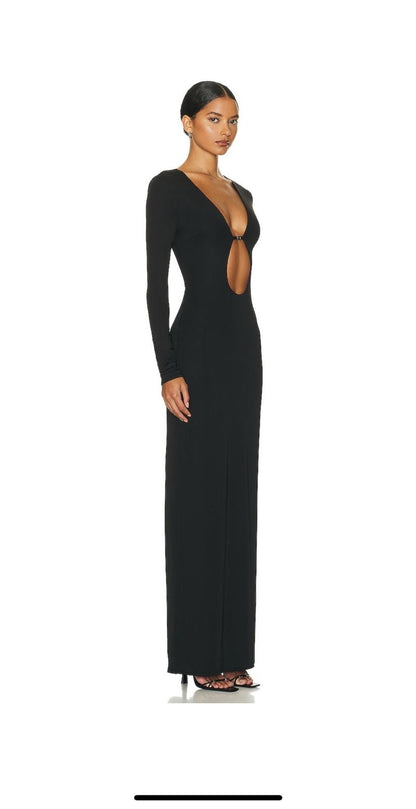 Helsa Black maxi dress