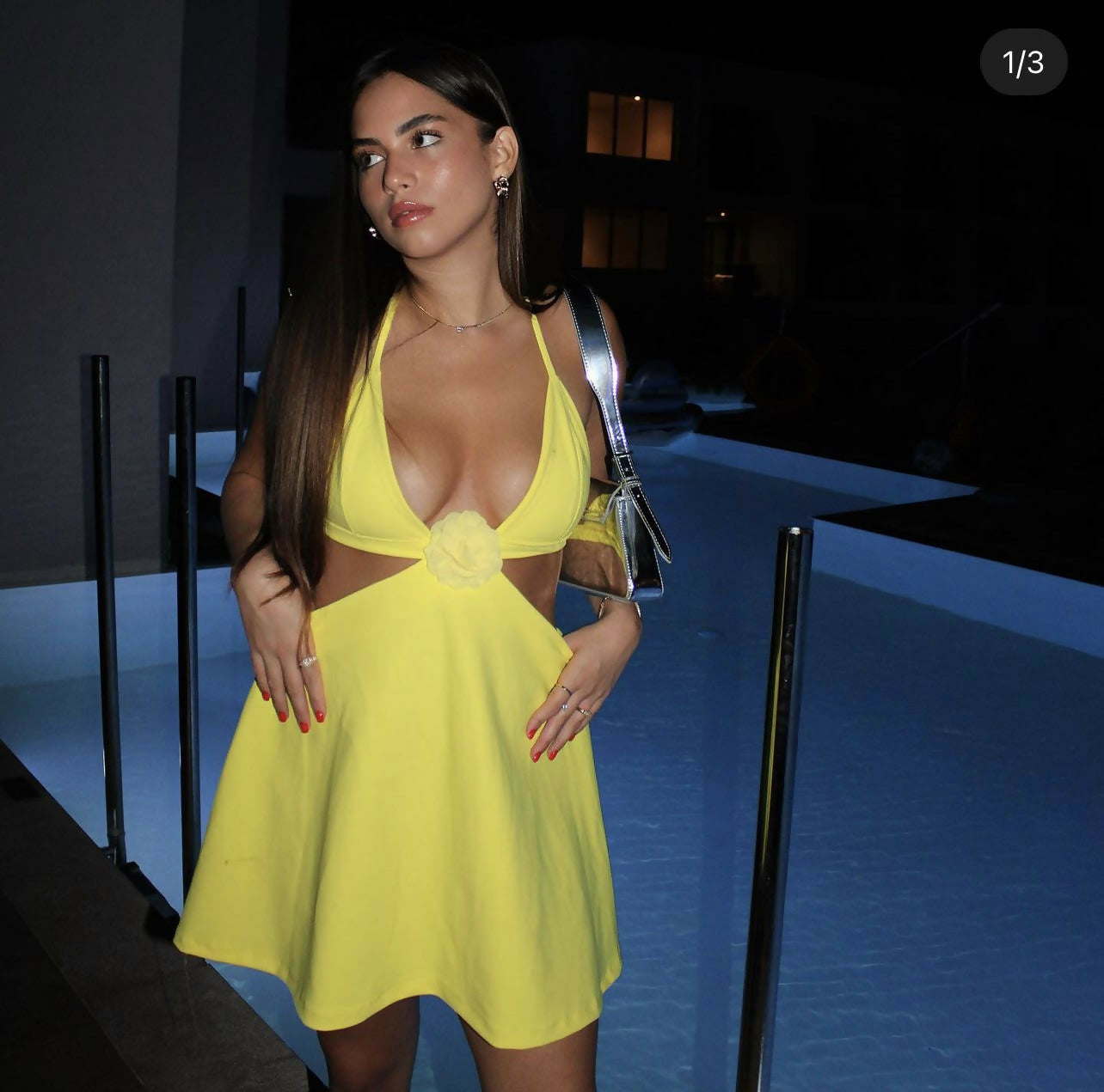 Custom Designed Yellow mini dress