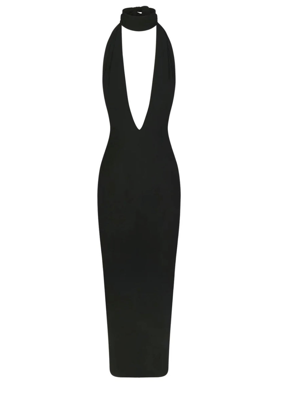 Skims Black maxi dress