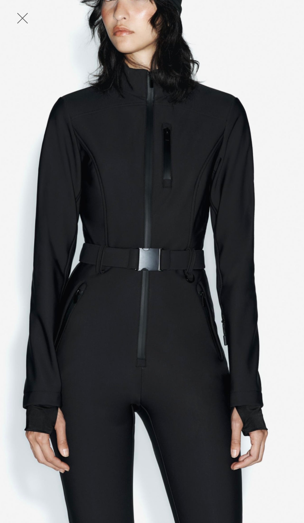viv 　ZARA オールインワン スキーウェア サイズ26 ブラック Zara Black Ski Suit – RentHouse