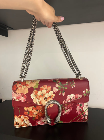 GUCCI BLOOMS PRINT MEDIUM SHOULDER BAG