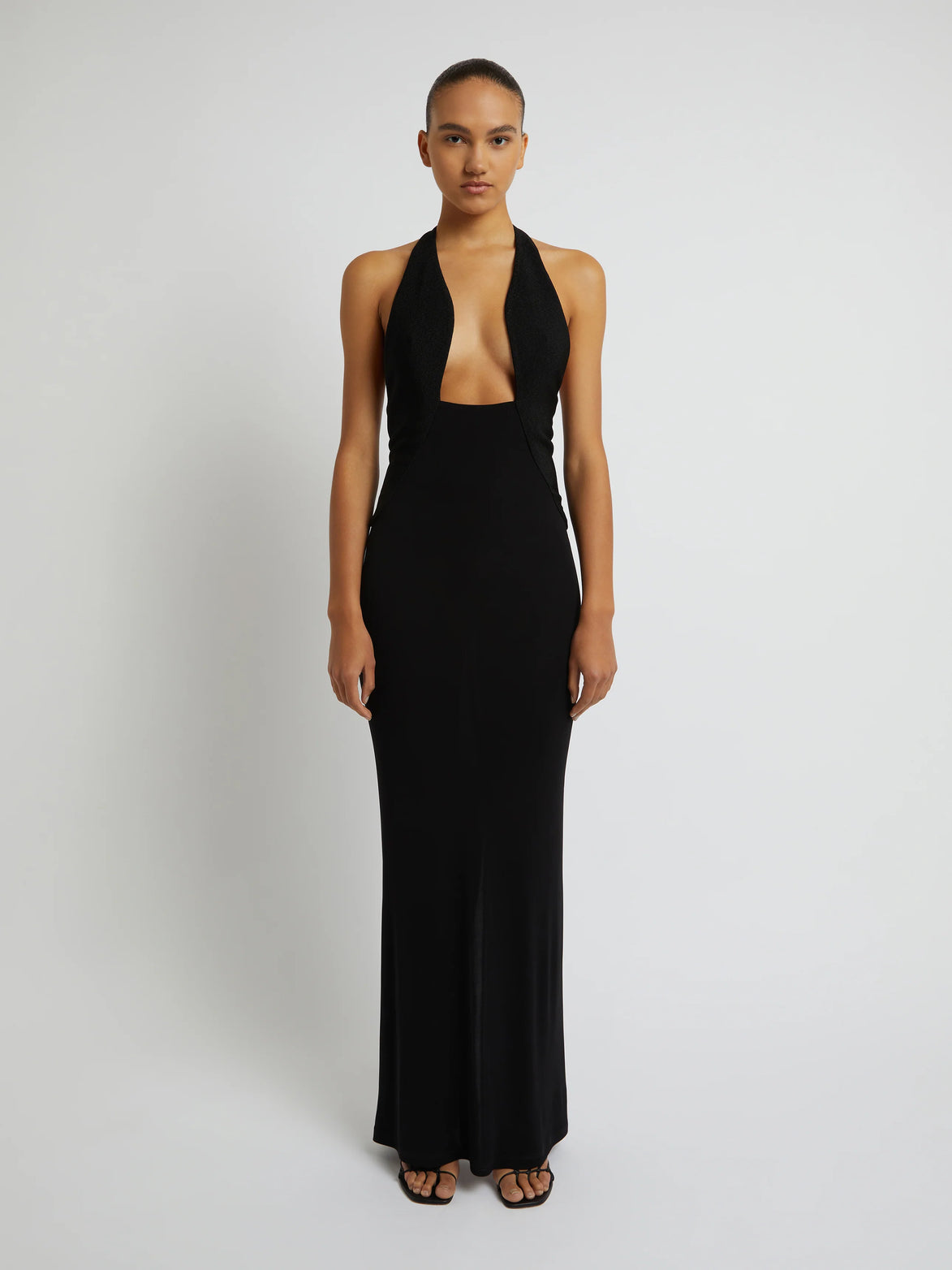 Christopher Esber - Taliored Sloped Halter Dress