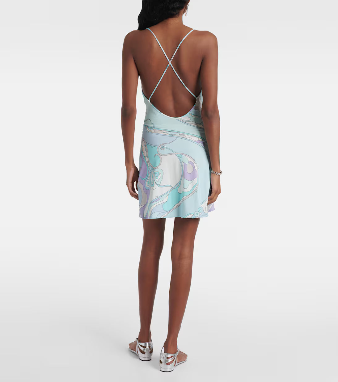 Pucci Orchidee jersey slip dress