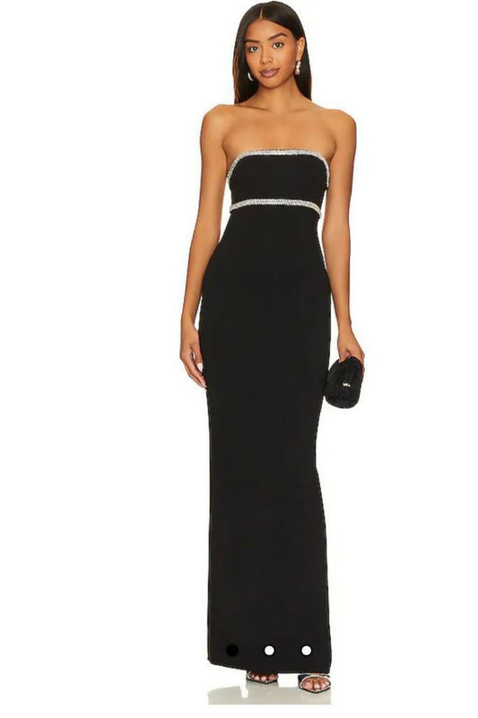 Lovers and Friends strapless Black maxi dress