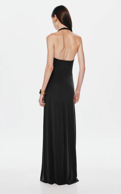 MISHA JENNIFER CUPRO MAXI DRESS
