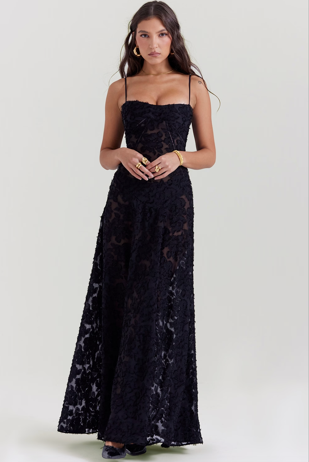 House Of CB Black maxi dress