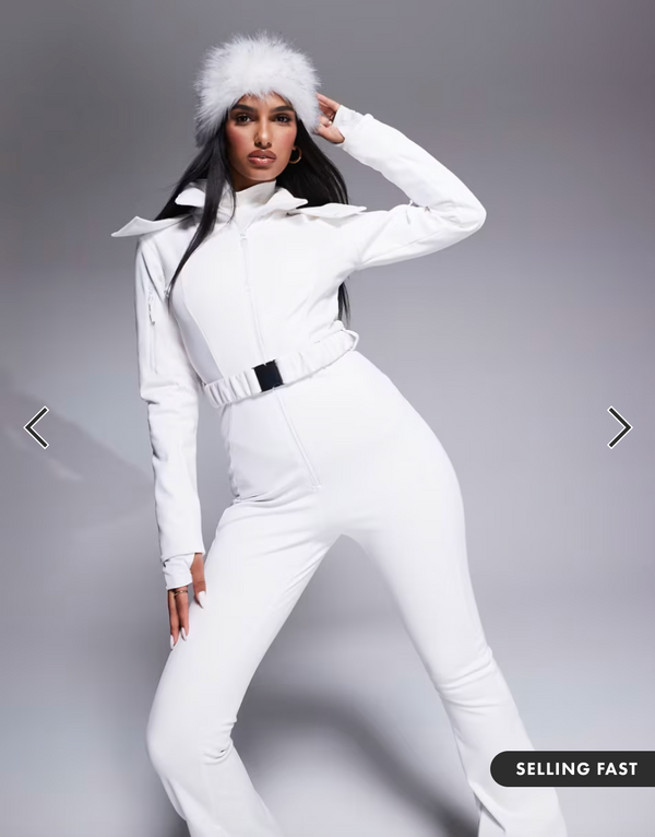 ASOS 4505 White ski suit
