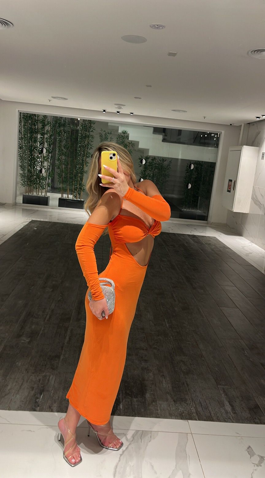 Revolve Orange maxi dress