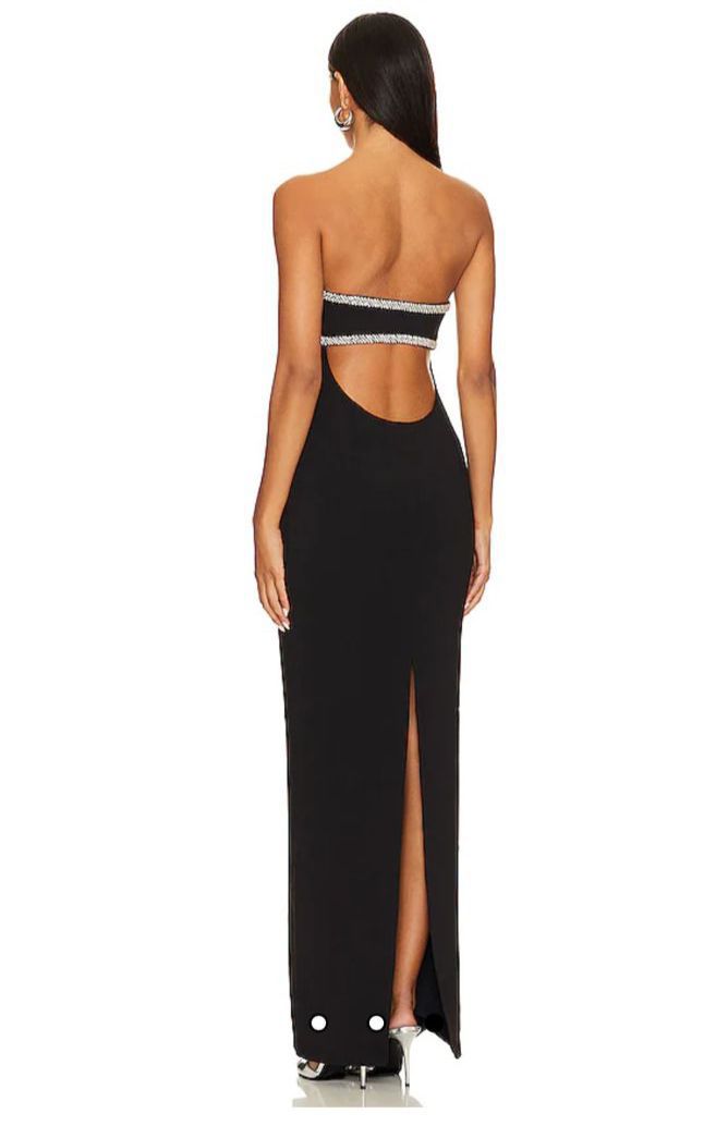 Lovers and Friends strapless Black maxi dress