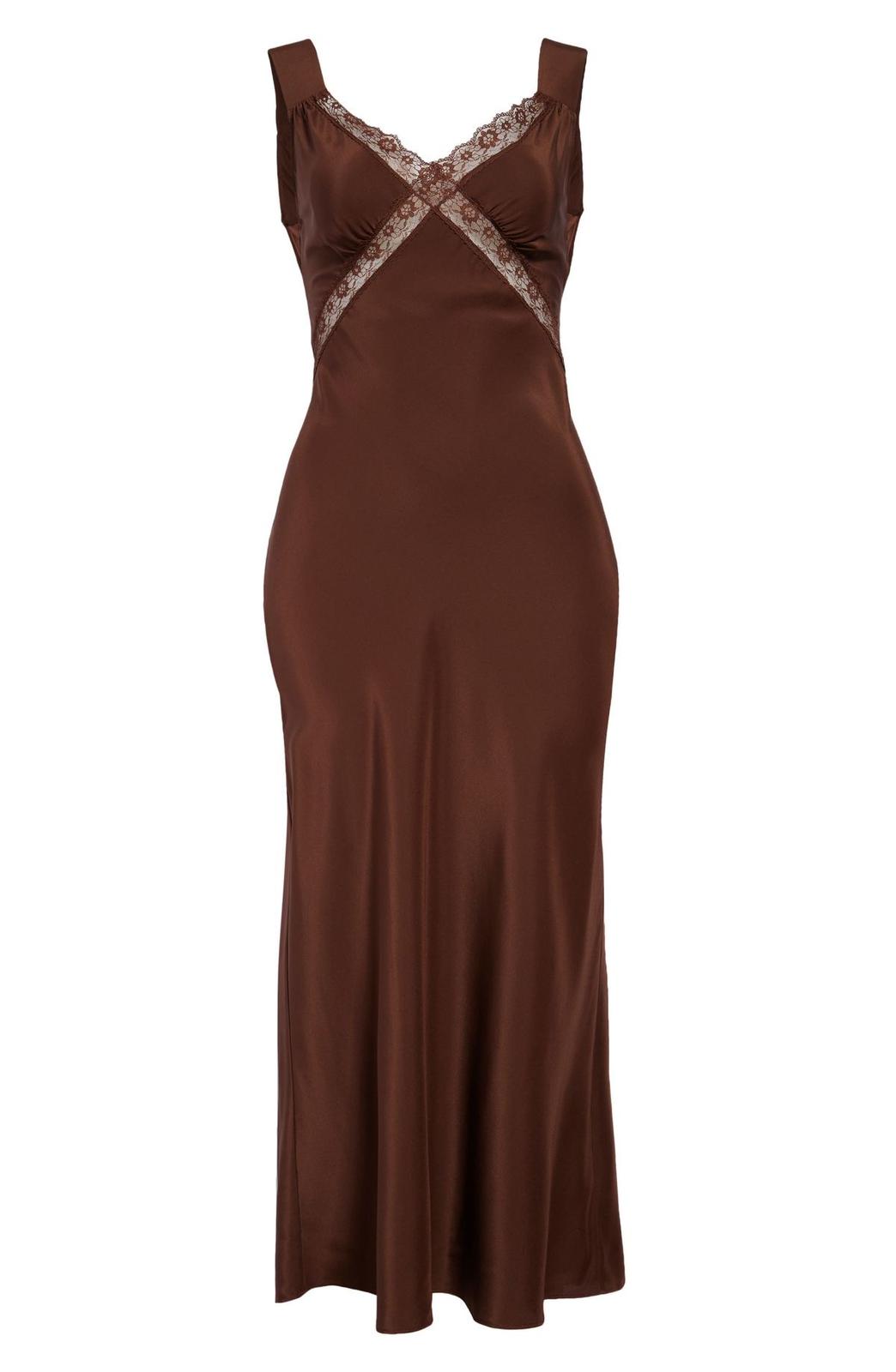 Reformation Brown maxi dress