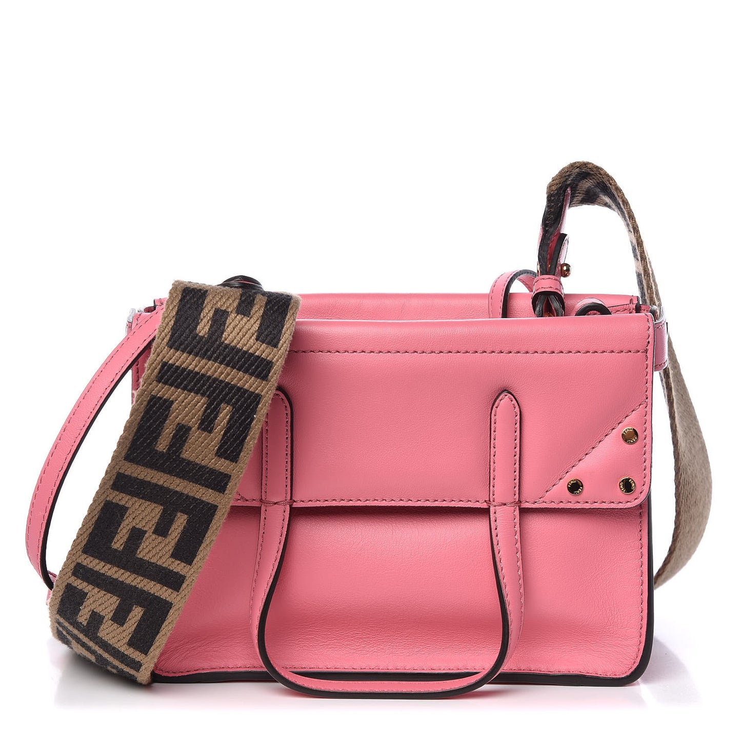 Fendi Flip Tote Leather Bag