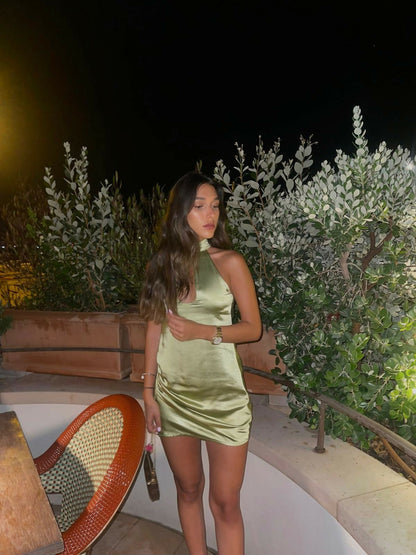 For Love and Lemons Green mini dress