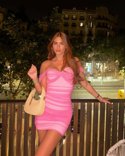 Norma Kamali Pink mini dress