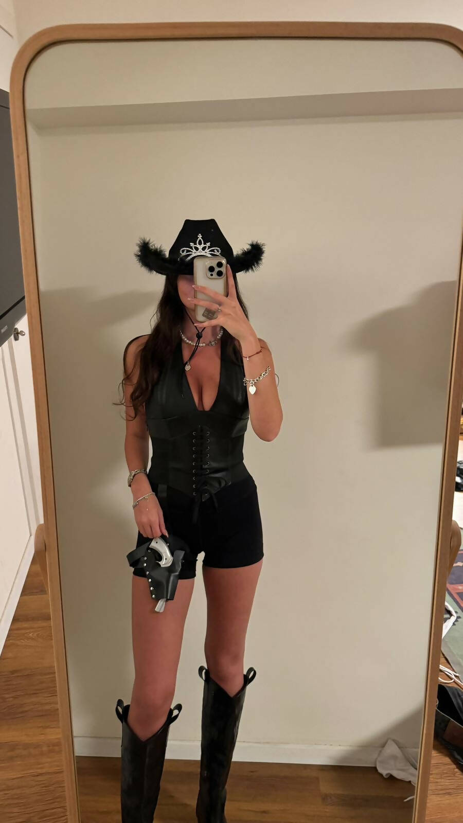 Black Cowgirl costume